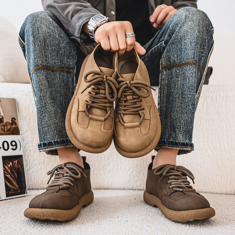 Leatherwork Designs - Men Casual Shoes Big Head Classic