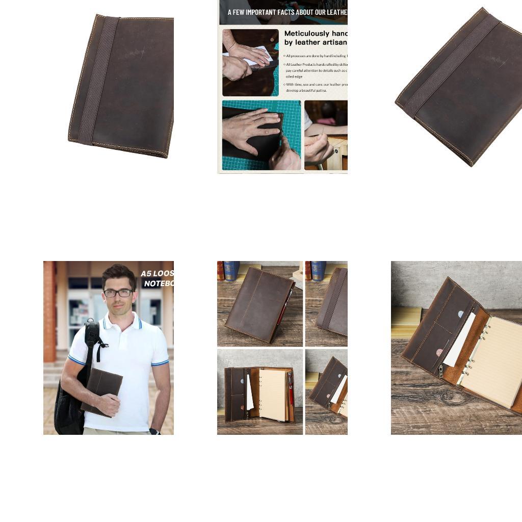 Leather Work Diary Covers - Journal Cover with Genuine Leather Finish,
