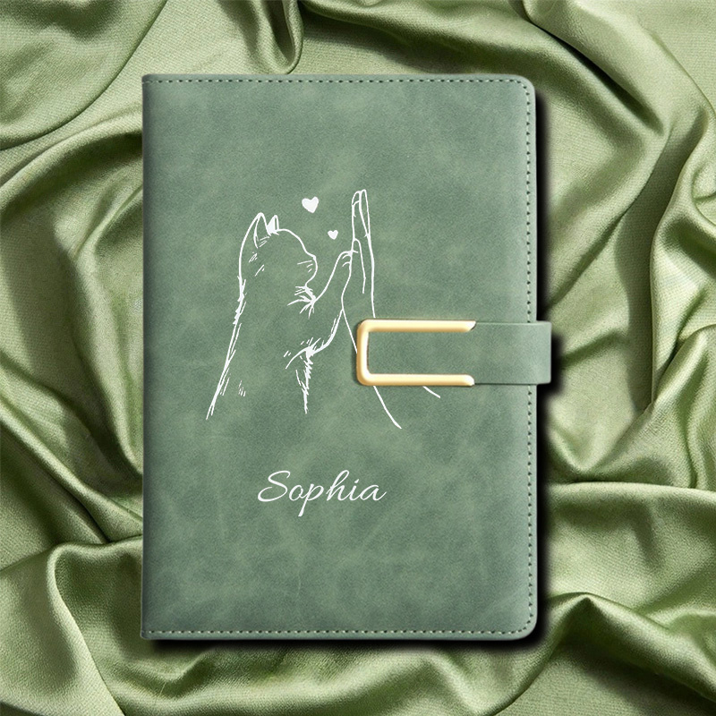 Leather Work Diary Covers - Custom Faux Leather Notebook with Custom