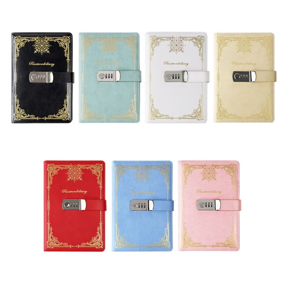 Leather Work Diary Covers - PU Leather Journal Notebook With Lock