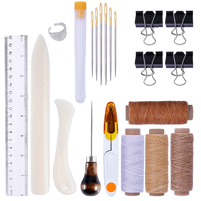 Leatherwork Edge Creaser - 25Pcs/Set Leather Craft Sewing Kit DIY