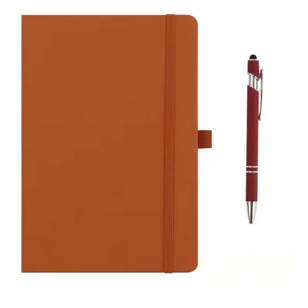 Leather Work Diary Covers - Mini Pocket Notebooks with Elastic Band