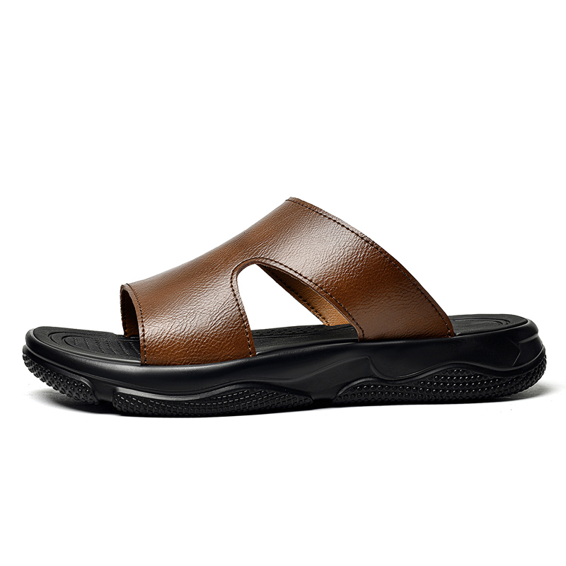 Men's Leather Slide Sandals No - огляд і ціна Leather Work Flats