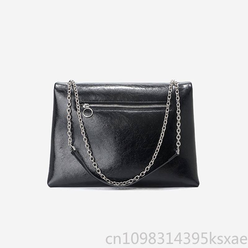 Women's  Chain Tote Bag Genuin - огляд і ціна Leather Work Bag Laptop