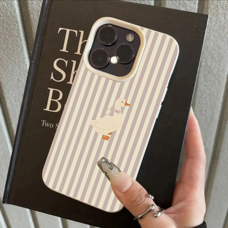 Cute Duck Pattern Phone Case F - огляд і ціна Leatherwork Drawing