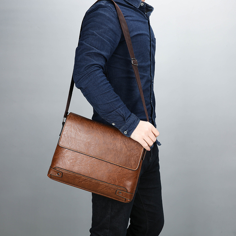 Briefcase For Men PU Leather T - огляд і ціна Leather Work Bag Laptop