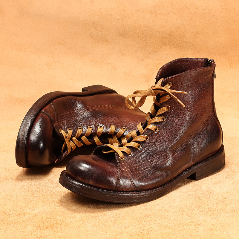 Men's High-top Goodyear-welted - огляд і ціна Leather Work Flats
