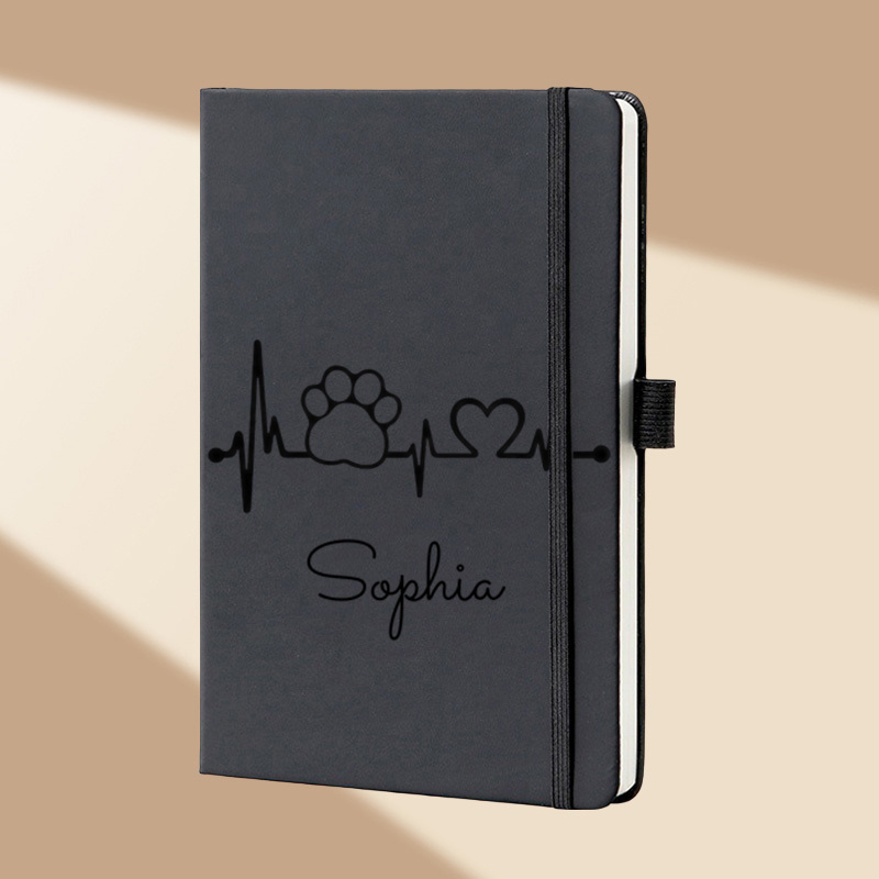Custom Name Floral Monogram A5 - огляд і ціна Leatherwork Journal