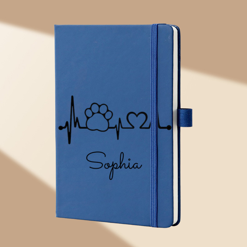Custom Name Floral Monogram A5 - огляд і ціна Leatherwork Journal