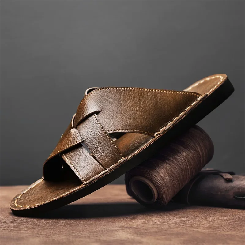 Genuine Leather Men Casual San - огляд і ціна Leather Work Flats