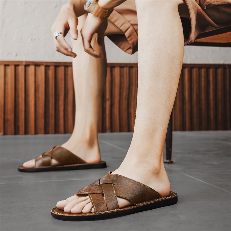 Genuine Leather Men Casual San - огляд і ціна Leather Work Flats