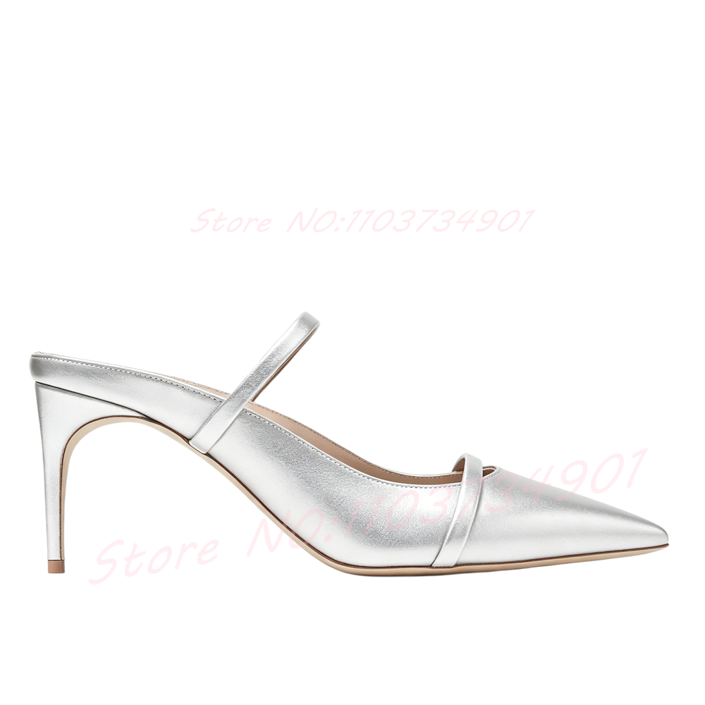 Gold Heeled Mules Women Two St - огляд і ціна Leatherwork Drawing