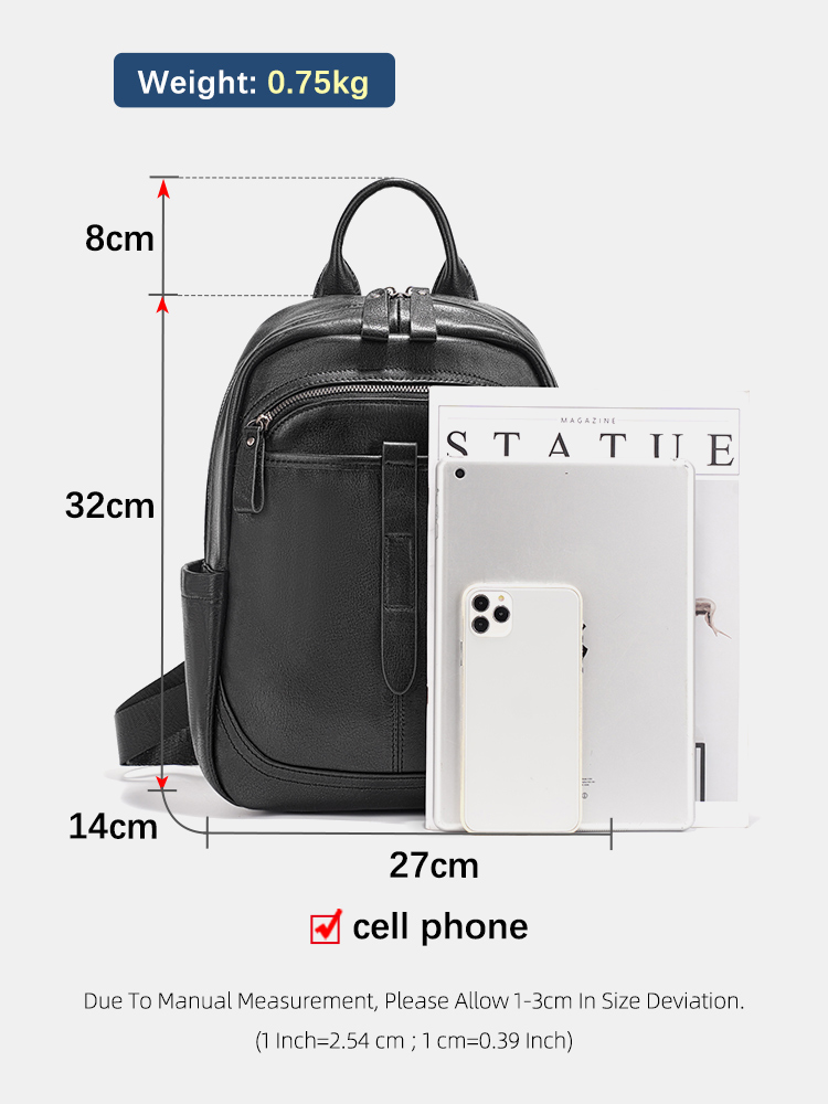 Zency Women's Genuine Leather  - огляд і ціна Leather Work Womens Backpack
