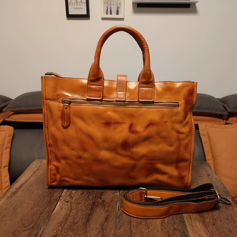 Simple Vintage Genuine Leather - огляд і ціна Leather Work Bag Laptop