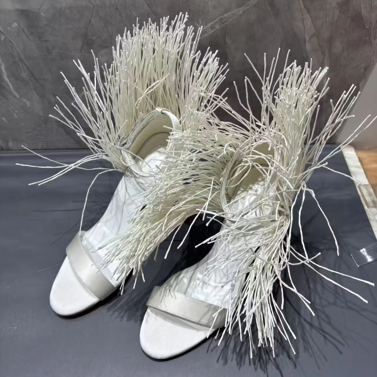 White Leather Women's Sandals  - огляд і ціна Leather Work Flats