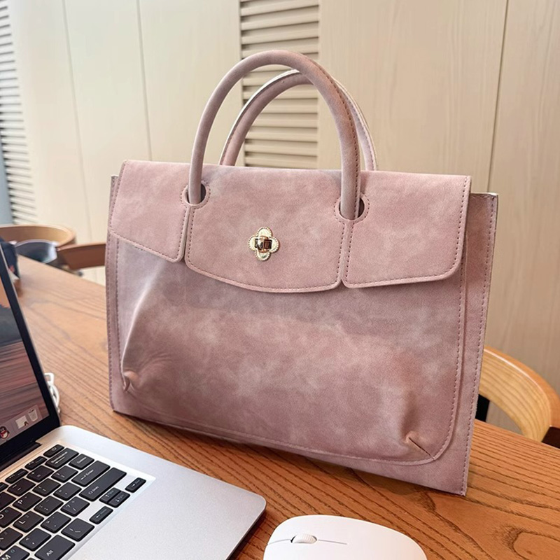 Elegant Pink PU Leather Laptop - огляд і ціна Leather Work Bag Laptop