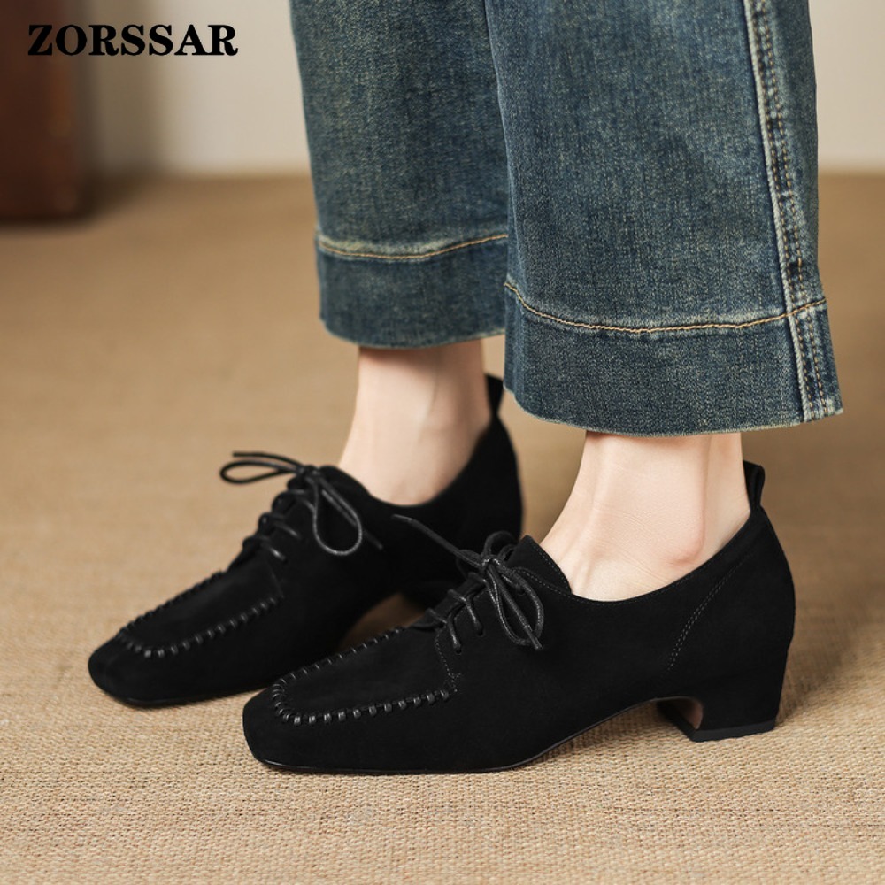 Women's Brown Suede Square Toe - огляд і ціна Leather Work For Kids