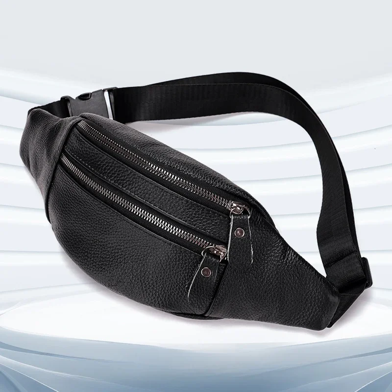 Genuine Leather Men’s Waist Ba - огляд і ціна Leather Work Bag Laptop