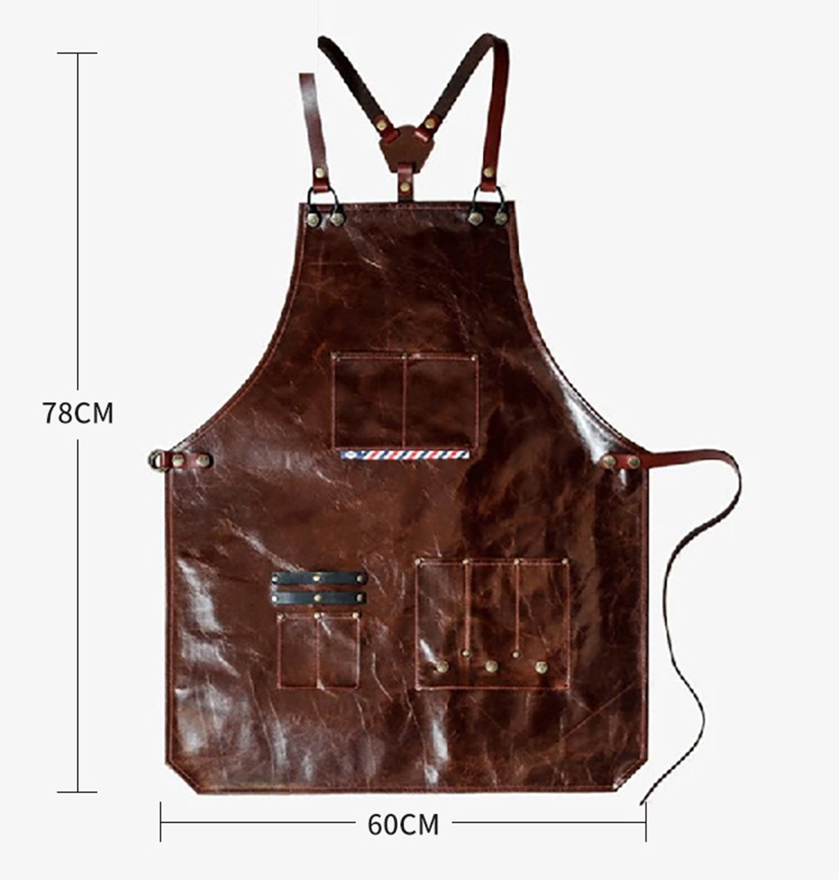 Men's Leather Work Apron with  - огляд і ціна Leatherwork Workshop