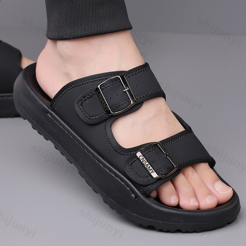 Men's Slippers 2025 Summer Bre - огляд і ціна Leather Work Flats