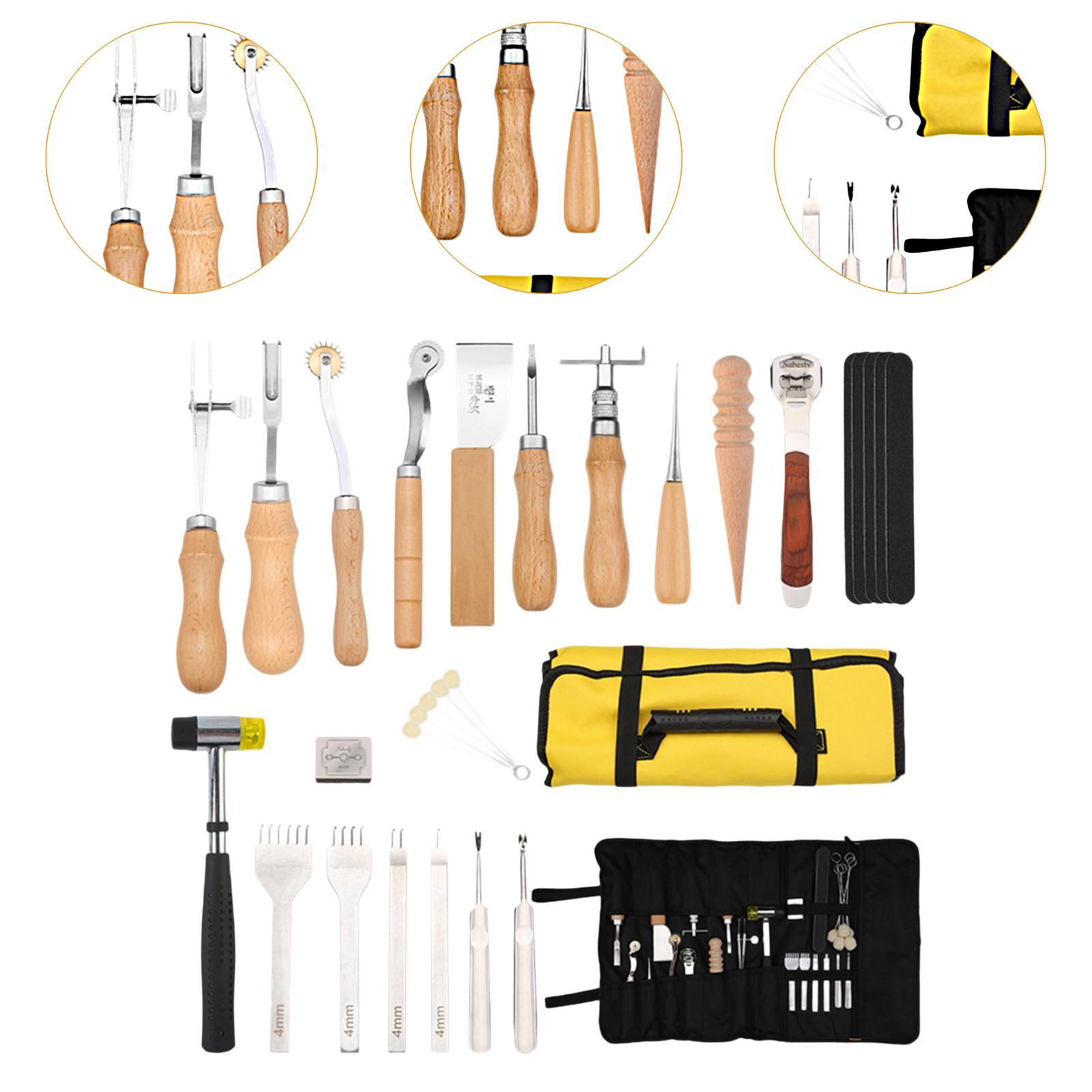 29 Pieces PU Leather Working K - огляд і ціна Leatherwork Beginner Tools