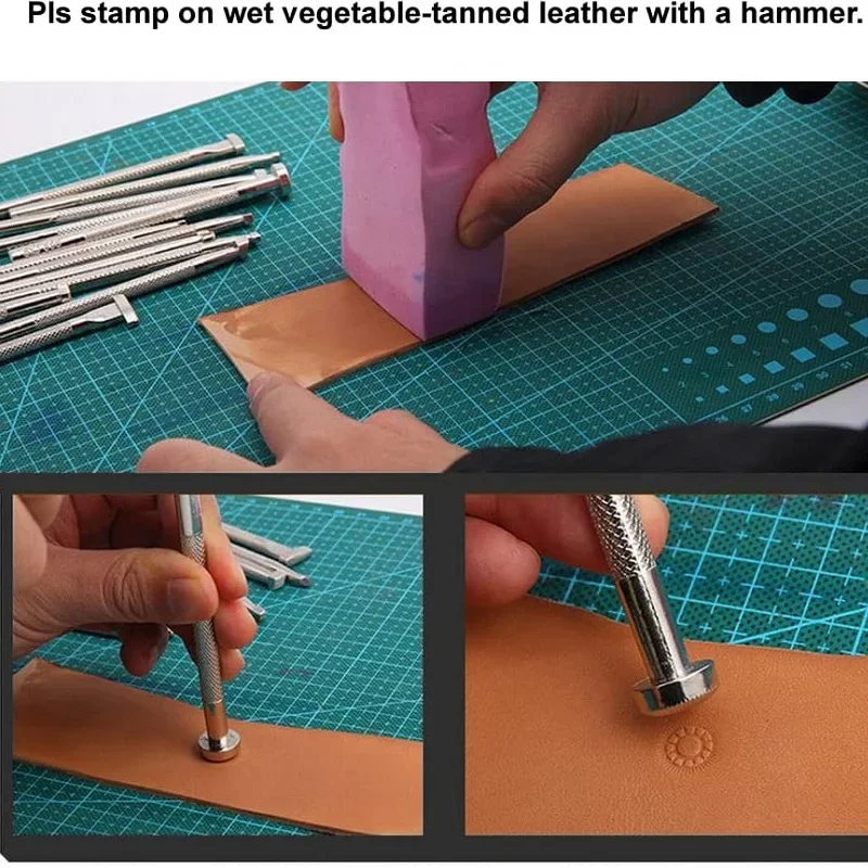 Leather Stamping Tools Leather - огляд і ціна Leatherwork Beginner Tools