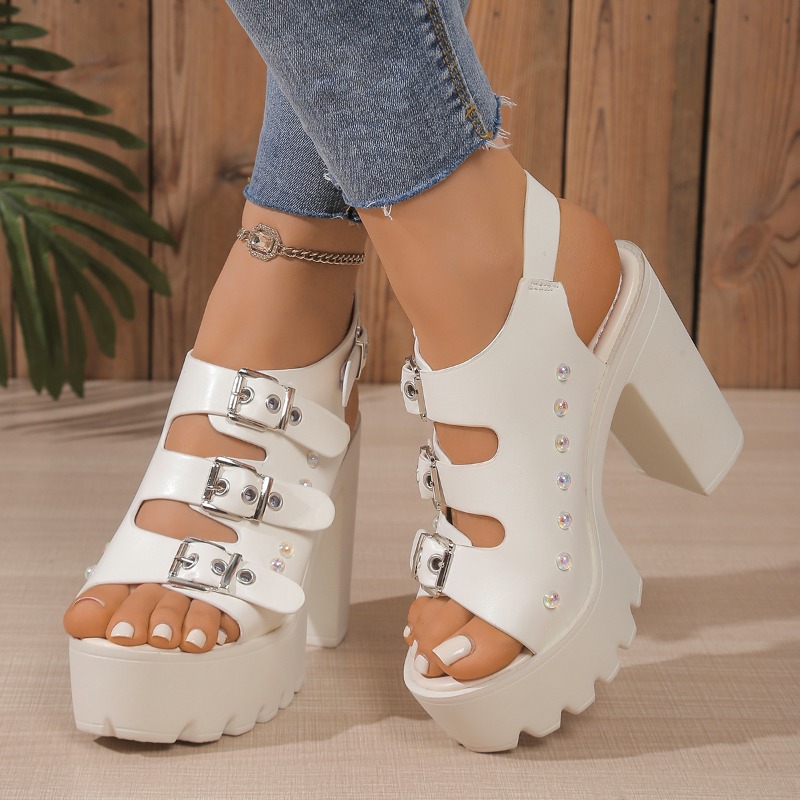 Super High Heel Sandals Summer - огляд і ціна Belt Buckle Blank