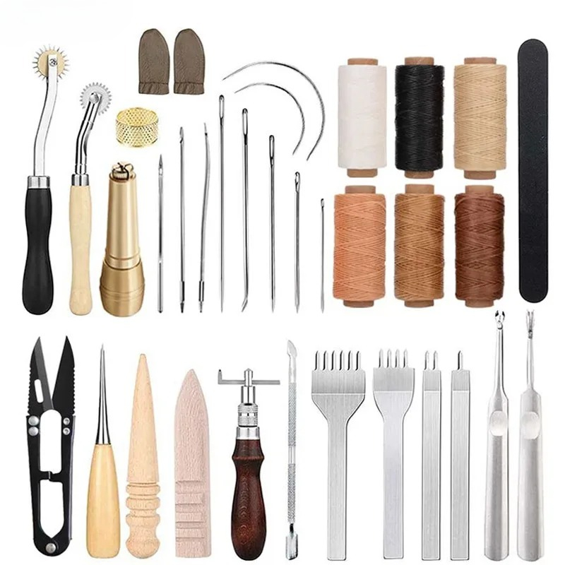 25Pcs Leather Working Tools Fo - огляд і ціна Leatherwork Beginner Tools