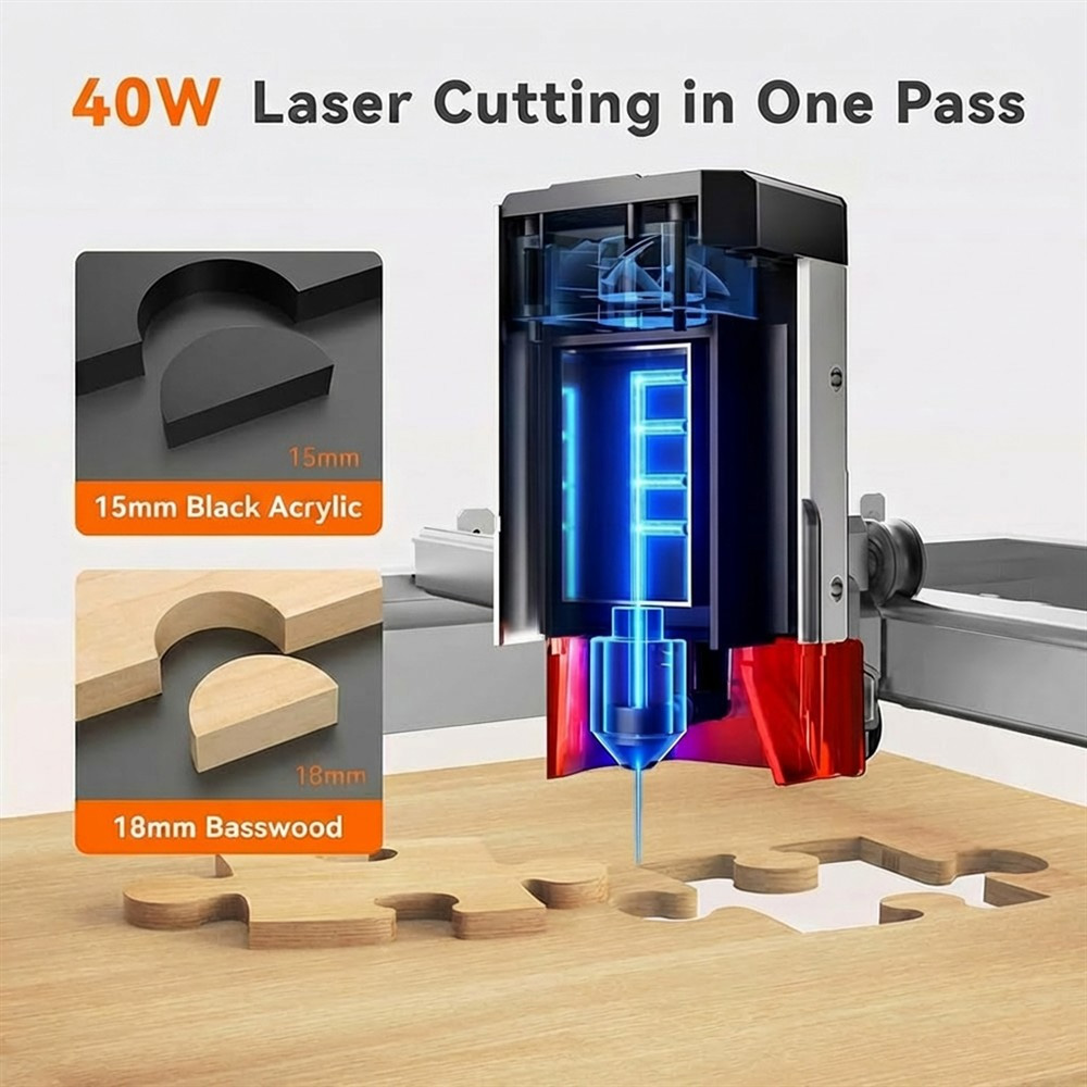 TOOCAA L2 40W AI Desktop Laser - огляд і ціна Leatherwork Classes