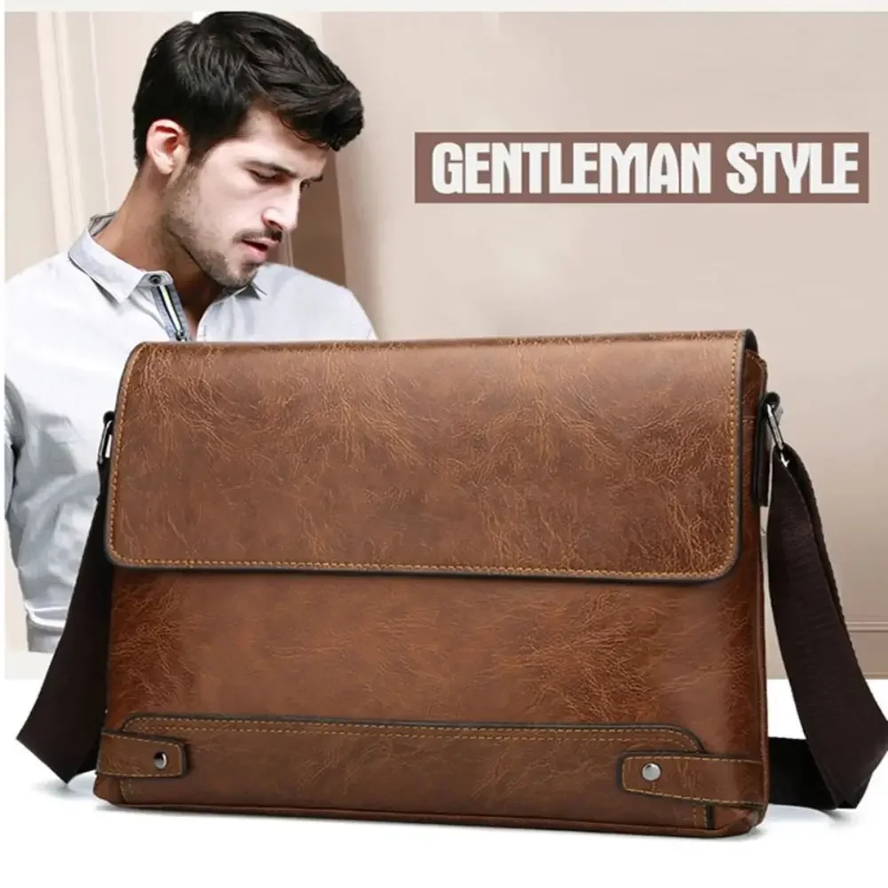 Briefcase For Men PU Leather T - огляд і ціна Leather Work Bag Laptop