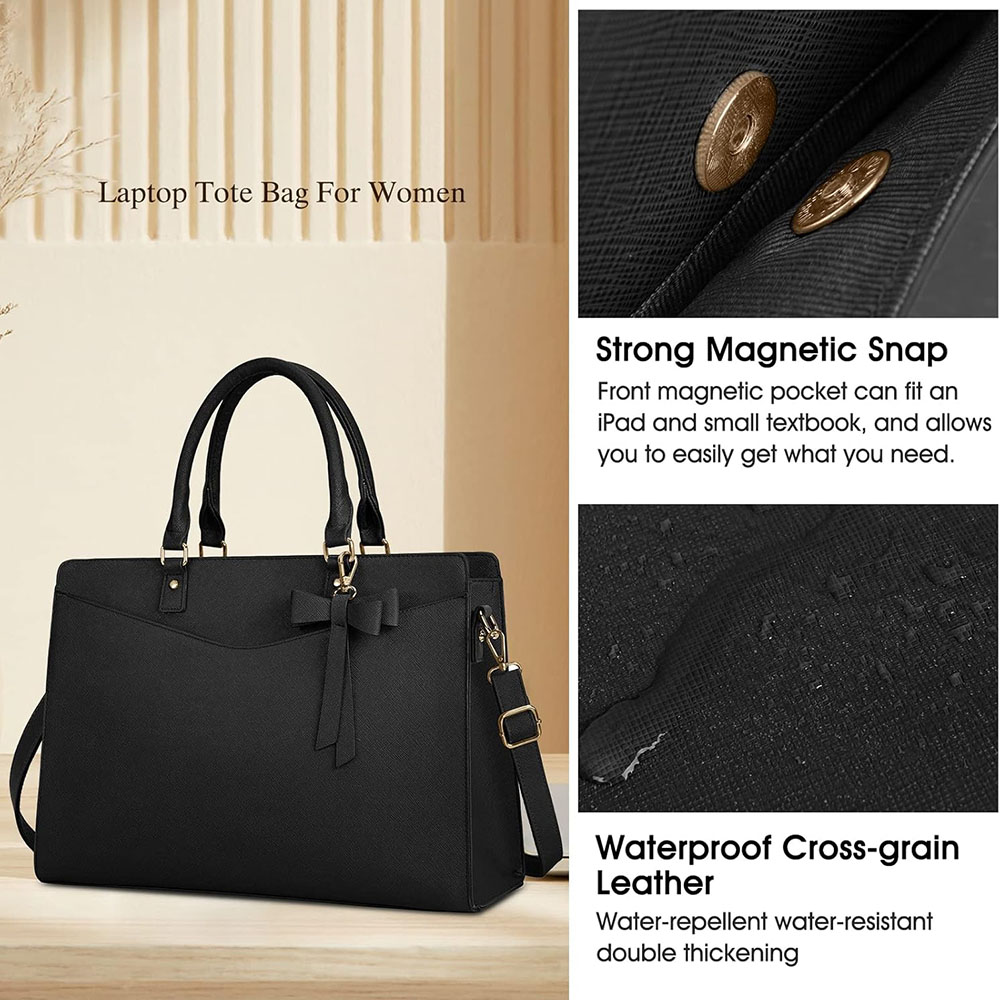 Laptop Bag for Women 15.6 Inch - огляд і ціна Leather Work Bag Laptop