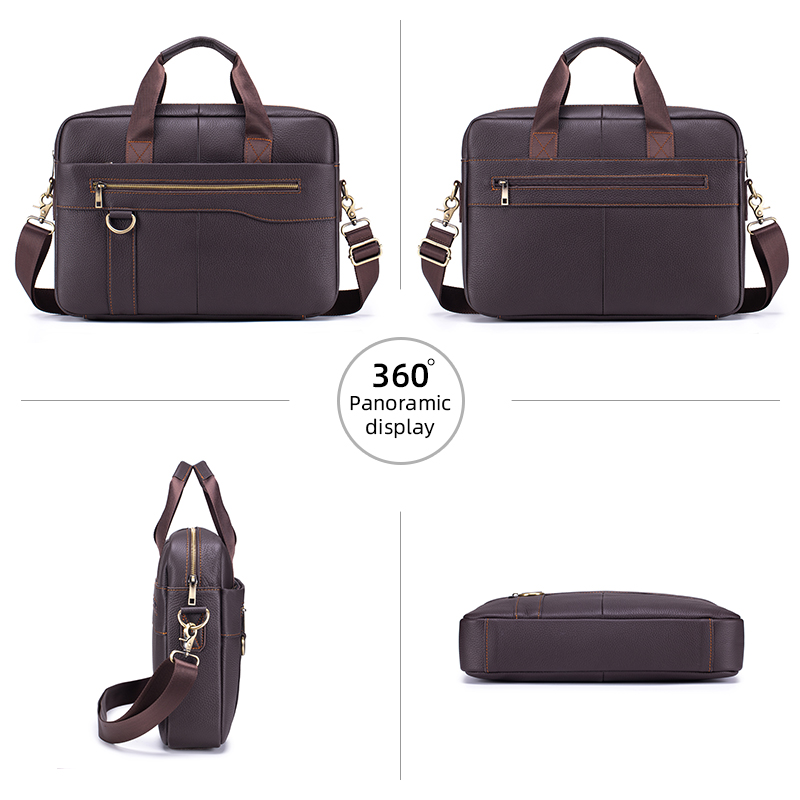 Men's Vintage Genuine Leather  - огляд і ціна Leather Work Bag Laptop