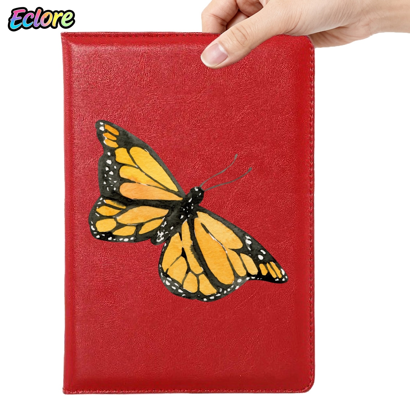 Watercolor Orange Butterfly Fa - огляд і ціна Leatherwork Journal