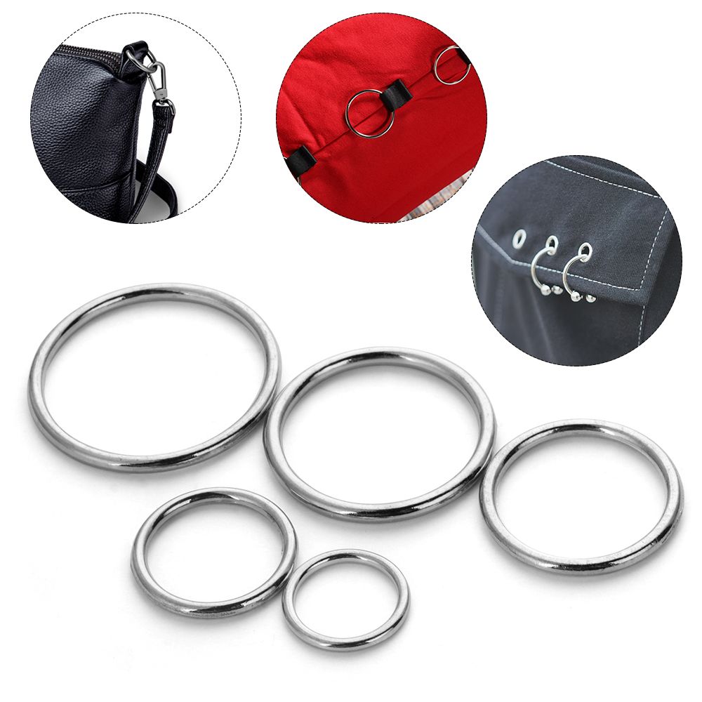 10Pcs Metal O Ring Silver Gold - огляд і ціна Belt Buckle Blank