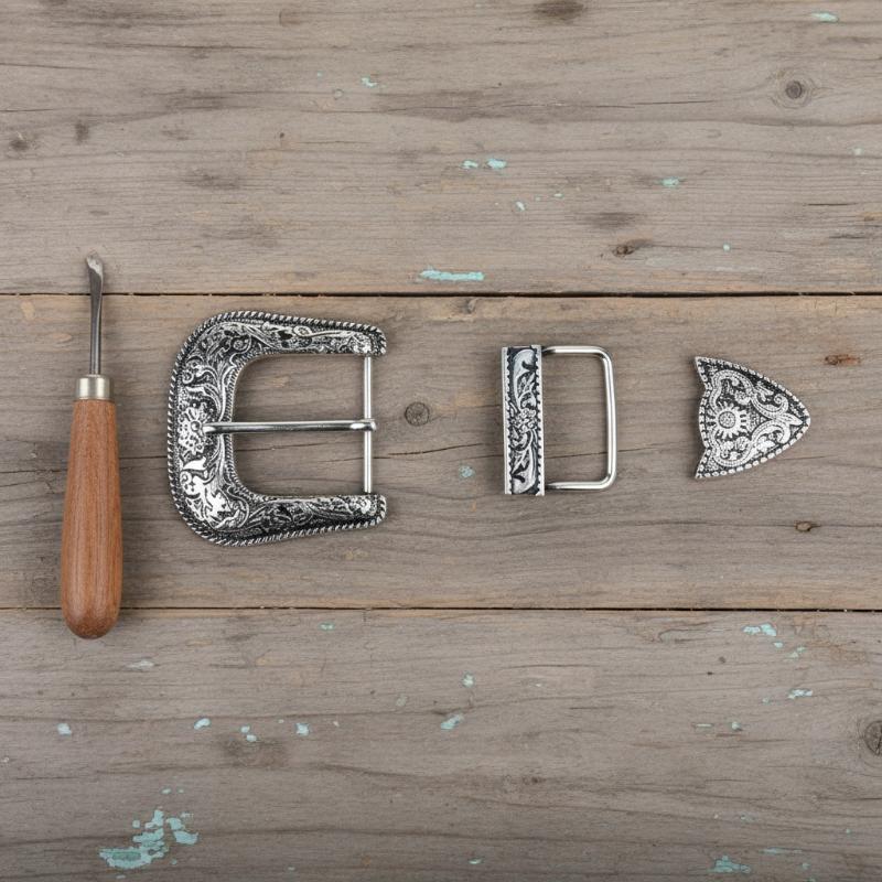 Three-Piece Belt Buckle Set Vi - огляд і ціна Belt Buckle Blank