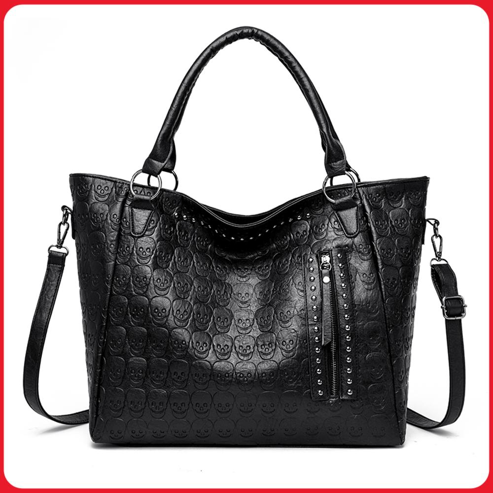 Punk Skull Crossbody Bag PU Le - огляд і ціна Leatherwork Workshop