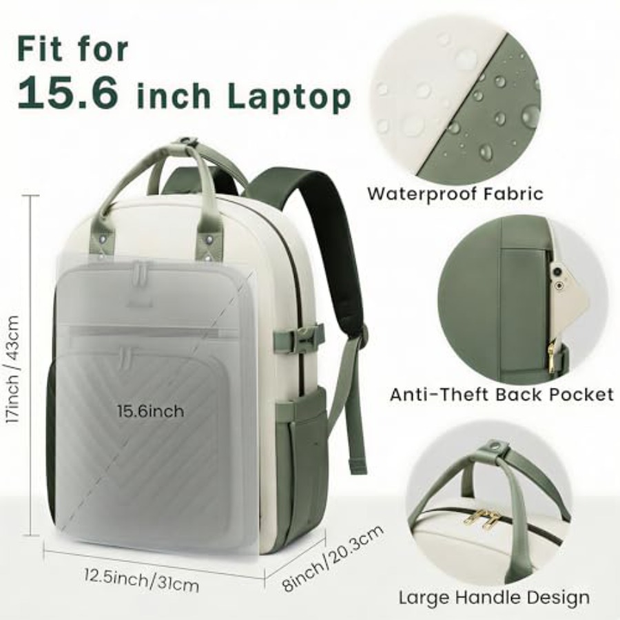 Laptop Backpack for Women, Wat - огляд і ціна Leather Work Womens Backpack