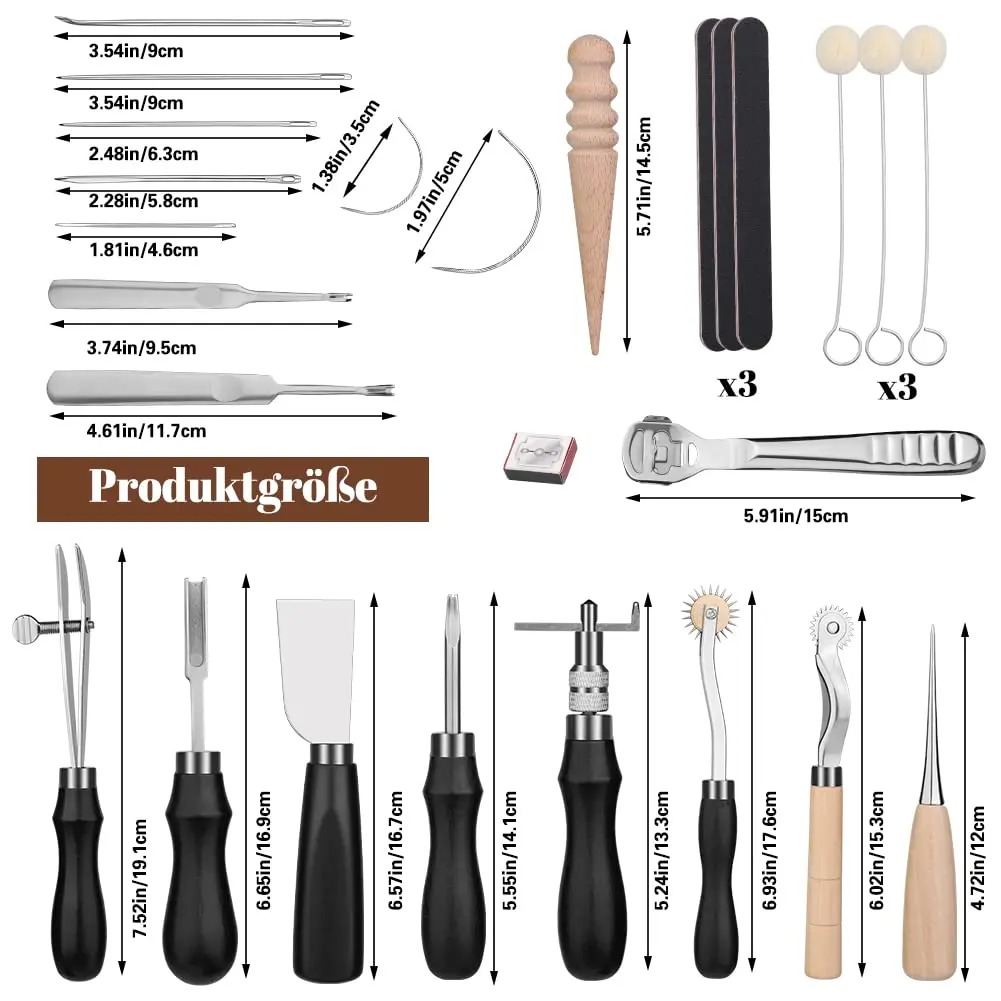 Fenrry 37Pcs Leather Work Tool - огляд і ціна Leatherwork Beginner Tools