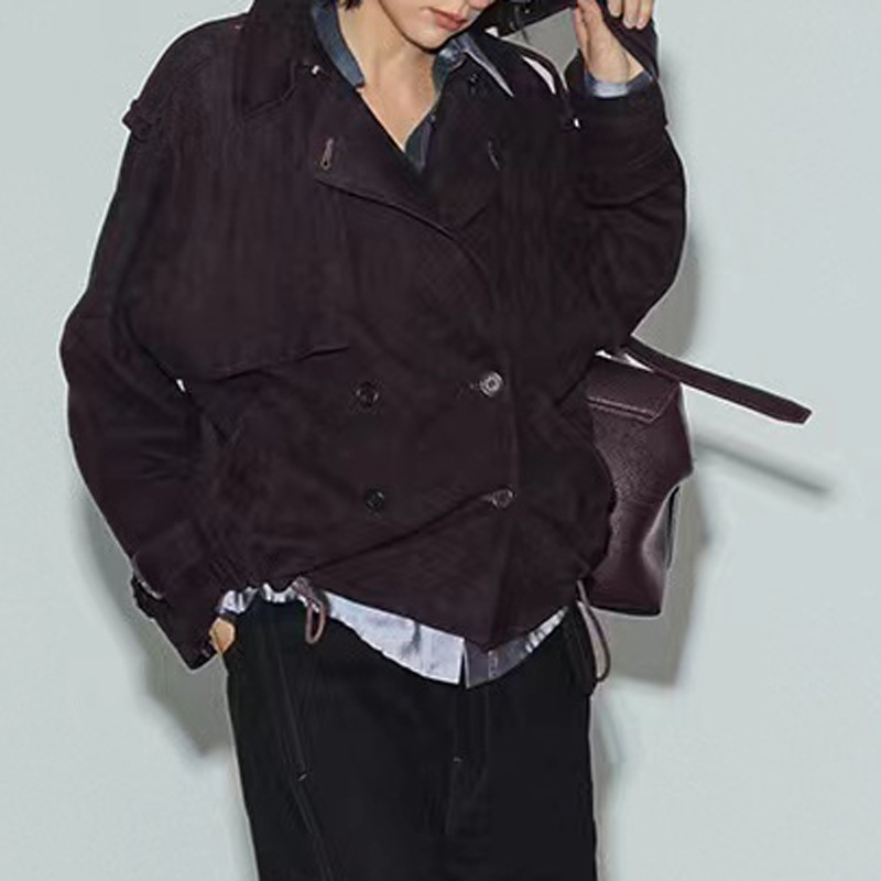 Real Suede Jacket Autumn Women - огляд і ціна Leather Work For Kids