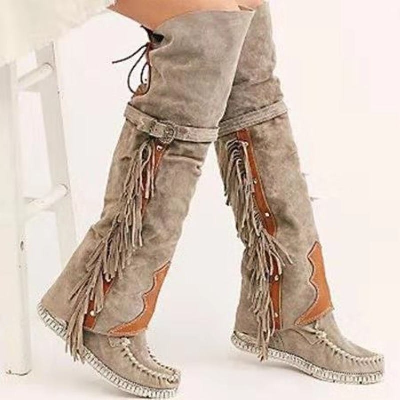 2026 New Womens Over The Knee  - огляд і ціна Leather Work Flats