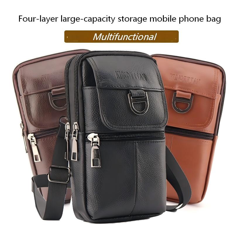 Men's Leather Waist Bag - Larg - огляд і ціна Leather Work Bag Laptop