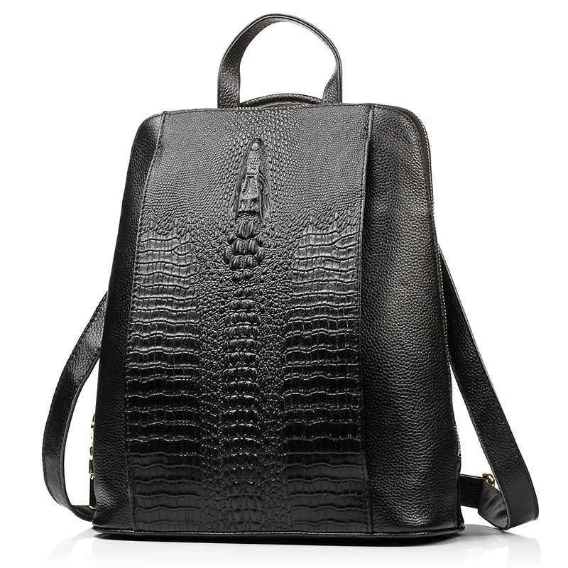 Zency Women's Crocodile Leathe - огляд і ціна Leather Work Bag Laptop