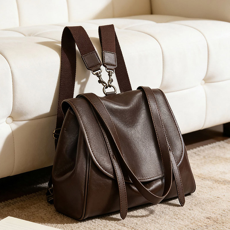 Female Vintage Soft Split Leat - огляд і ціна Leather Work Womens Backpack